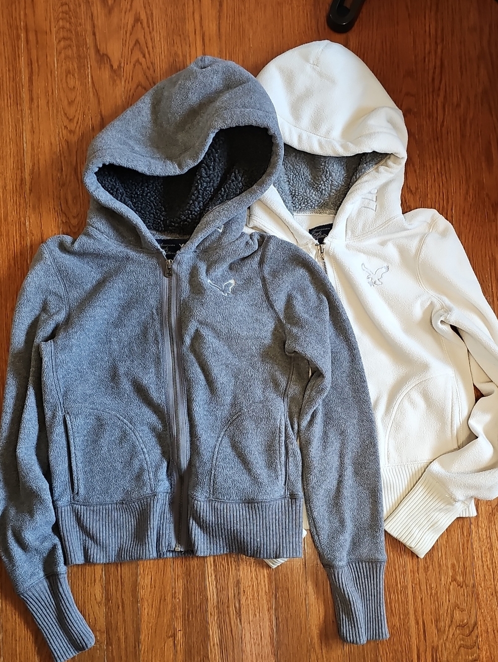 Two American Eagle Fleece Hoodies S